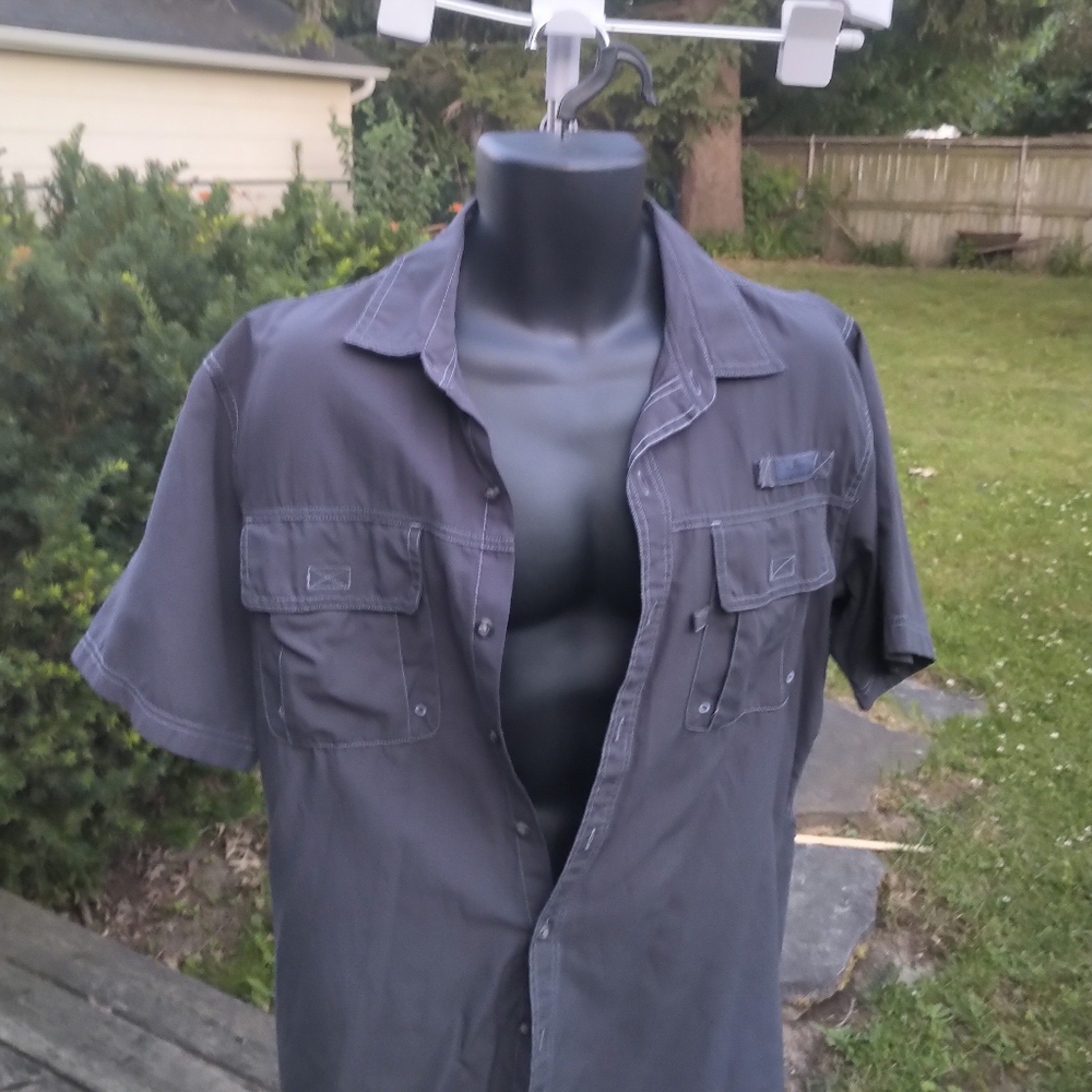 Bass performance short sleeve outdoor button down